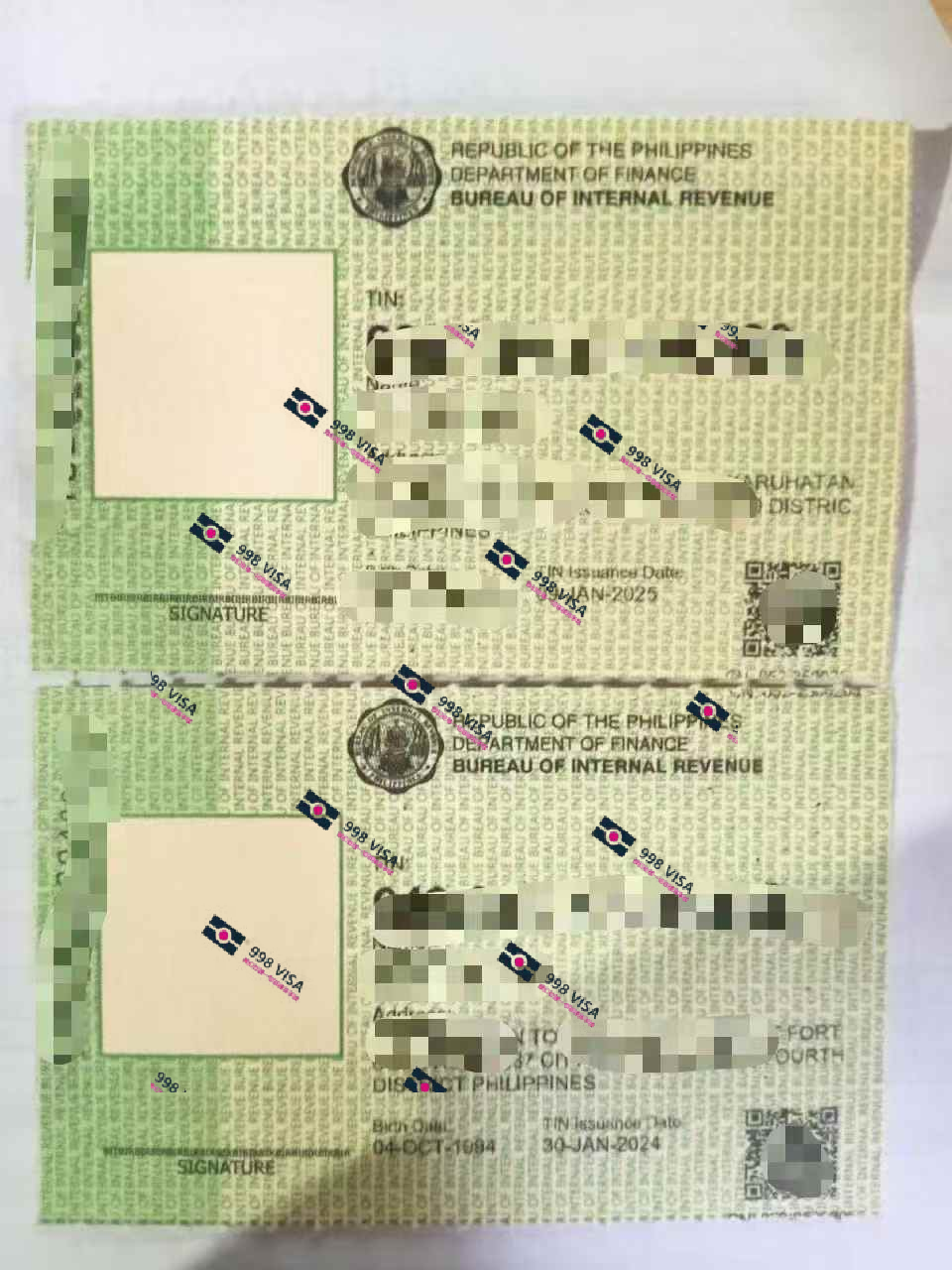 菲律宾税卡可以用于身份验证？